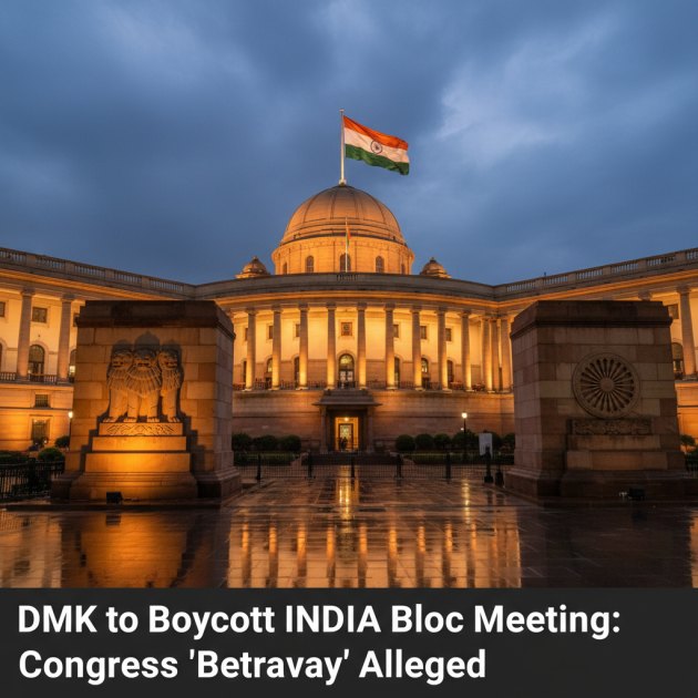 DMK's INDIA Bloc Meeting Boycott: Congress 'Betrayal' Sparks Alliance Crisis — Politics &amp; Government — Trend Duniya
