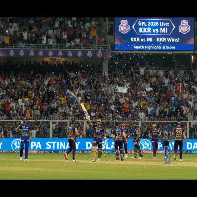 IPL 2026 Live: KKR vs MI Match Highlights &amp; Score - KKR Wins! — Cricket &amp; Sports — Trend Duniya