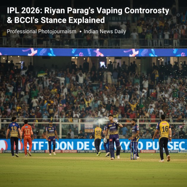 IPL 2026: रियान पराग के वेपिंग विवाद पर BCCI का कड़ा रुख, क्या होगी सजा? — Cricket/IPL — Trend Duniya