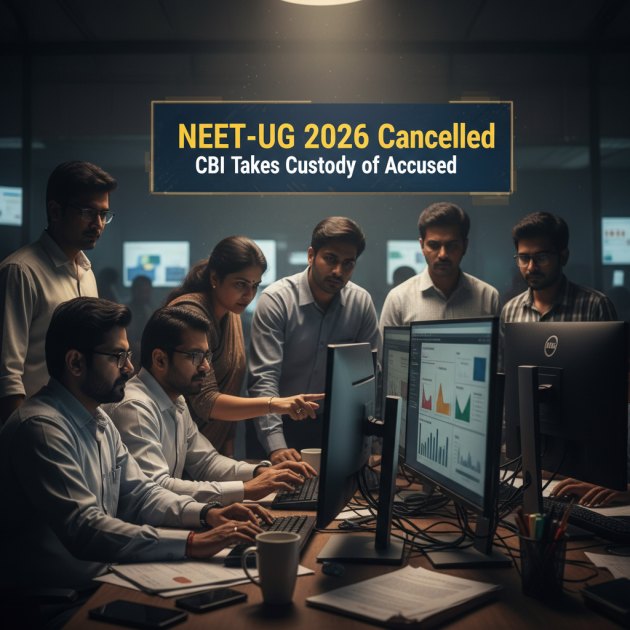 NEET-UG 2026 रद्द: CBI ने आरोपी को लिया हिरासत में, लाखों छात्रों का भविष्य अधर में! — Breaking News — Trend Duniya
