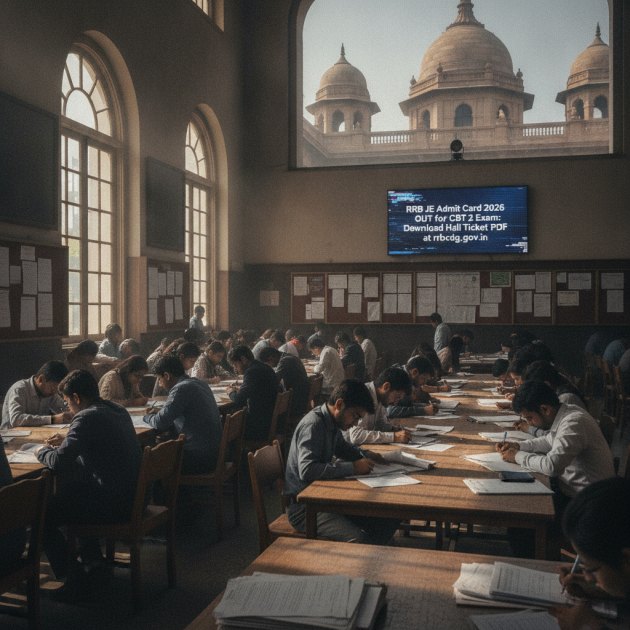 आरआरबी जेई एडमिट कार्ड 2026: सीबीटी 2 के लिए हॉल टिकट डाउनलोड करें — Sarkari Jobs &amp; Results — Trend Duniya