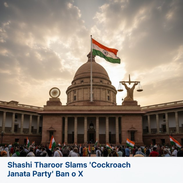शशि थरूर ने 'कॉकरोच जनता पार्टी' पर X बैन की निंदा की: भारत की राजनीति में नया मोड़ — Politics &amp; Government — Trend Duniya
